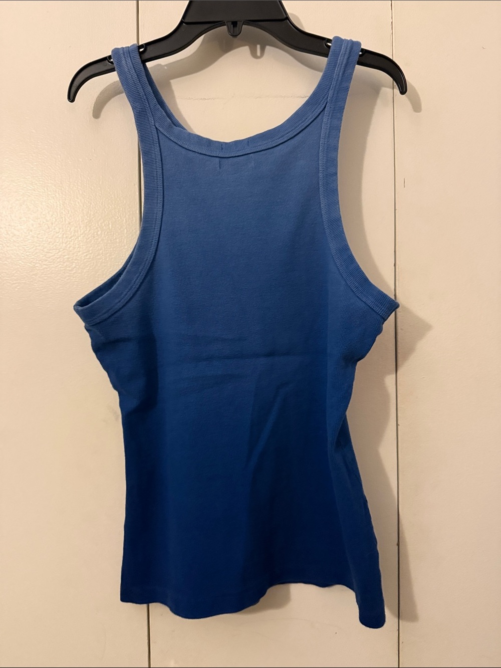MOTHER ombré Blue Ribbed Tank Top - Picture 2 of 4